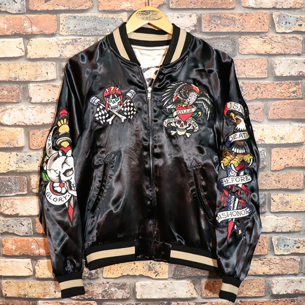楽天市場】ED HARDY エドハーディー REVERSIBLE SOUVENIR JACKET