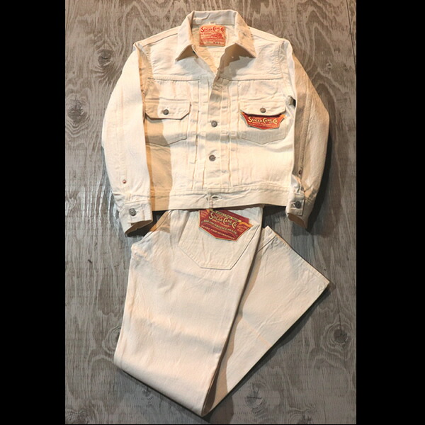楽天市場】SUGAR CANE シュガーケーン 13oz. WHITE DENIM JACKET 1953