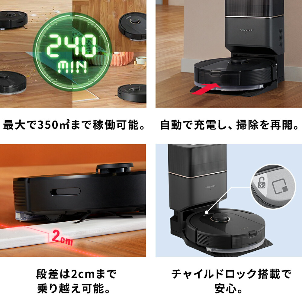 楽天市場】Q5 Pro+ ロボット掃除機 ロボロック Roborock 水拭き お掃除