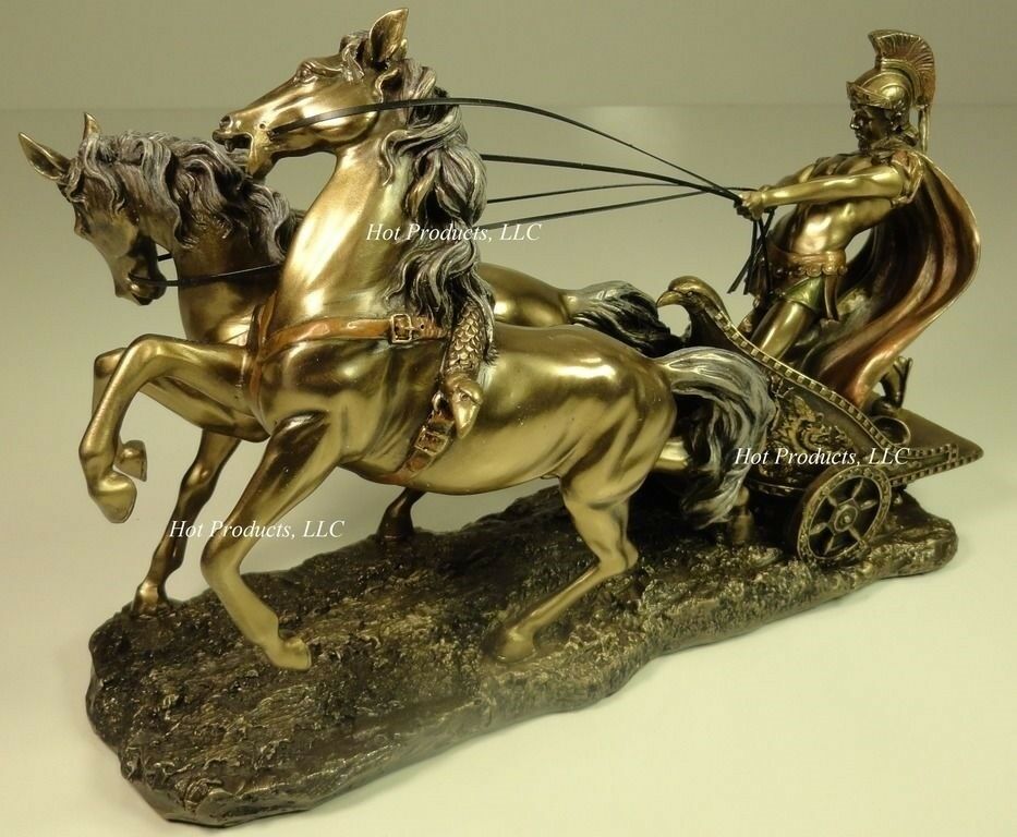 楽天市場】ローマ時代のチャリオット（戦闘用馬車）ブロンズ風仕上げ