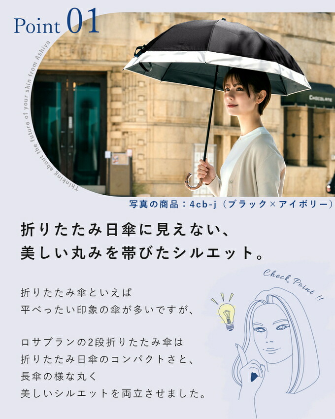 楽天市場】日傘 晴雨兼用 100％ 完全遮光2段 折りたたみ パイピング