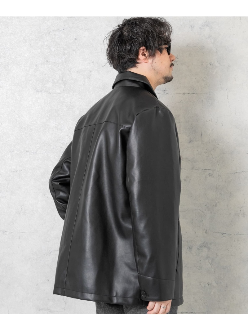 楽天市場】【SALE／30%OFF】『XLサイズあり』フェイクレザーカーコート