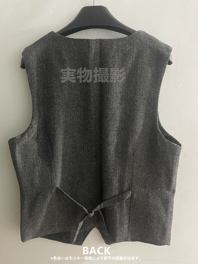 楽天市場】ベスト メンズ スーツ ジレ ツイード ウール ヘリンボーン柄