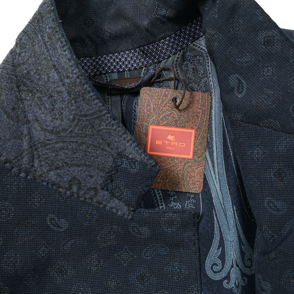 楽天市場】エトロ ETRO テーラード ジャケット 2Bシングル 春夏 秋 3