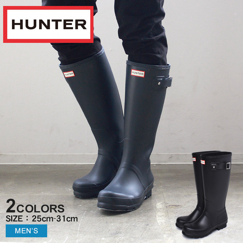 楽天市場】HUNTER（カラーブラック）（レインシューズ・長靴｜メンズ靴