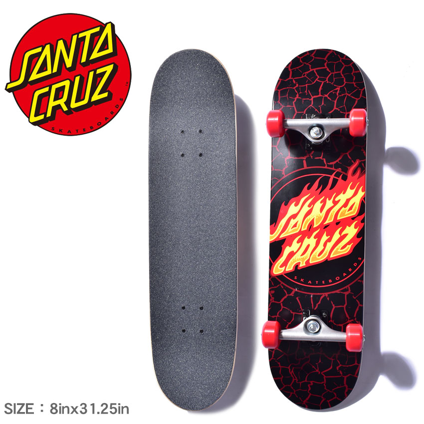楽天市場】サンタクルーズ スケートボード SANTA CRUZ COMPLETE FLAME
