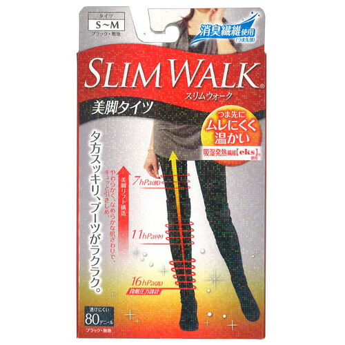 楽天市場】スリムウォーク 美脚タイツ ブラック・無地☆ : 雑貨天国