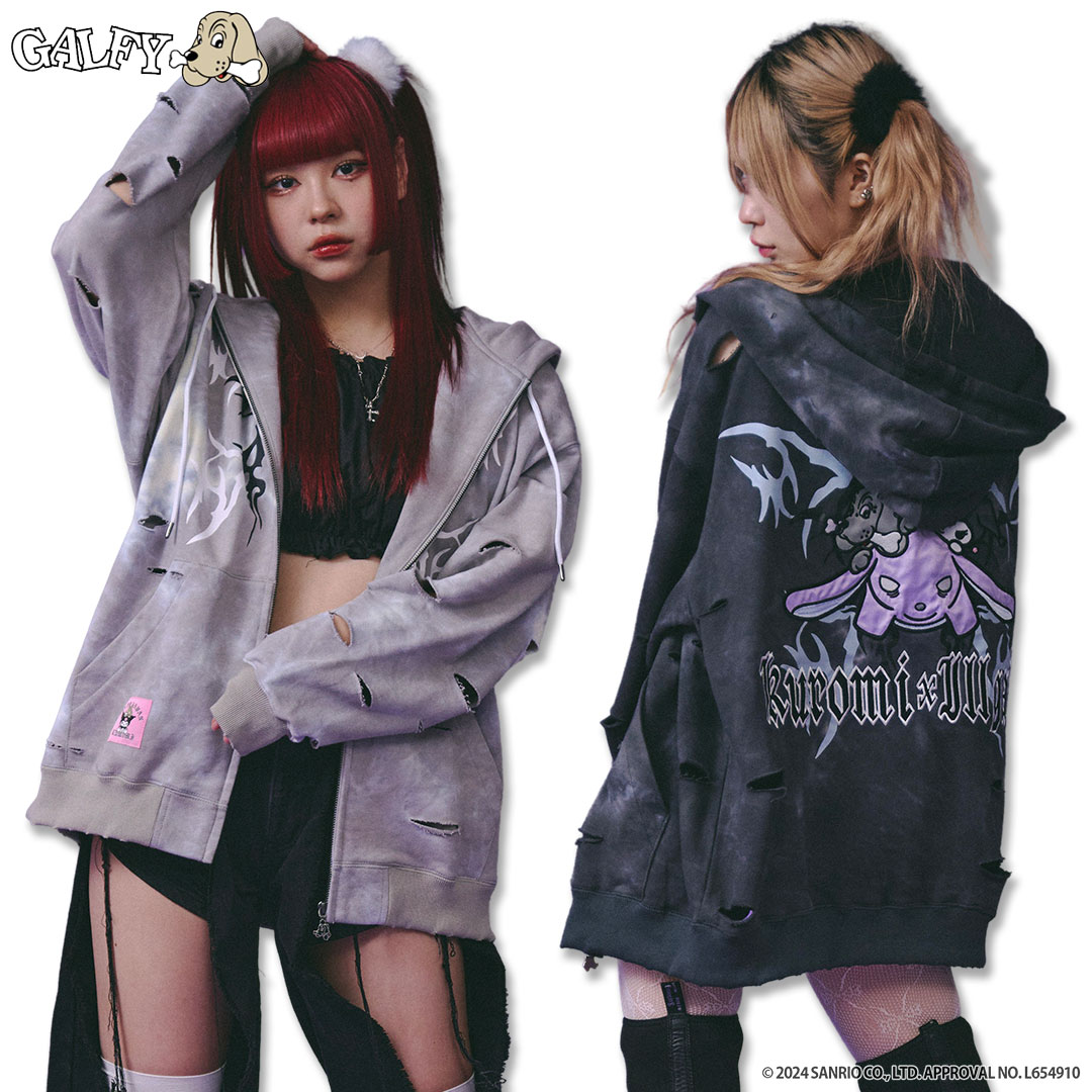 楽天市場】クロミ × ガルフィー コラボ イルガルフィームラ染めZIP