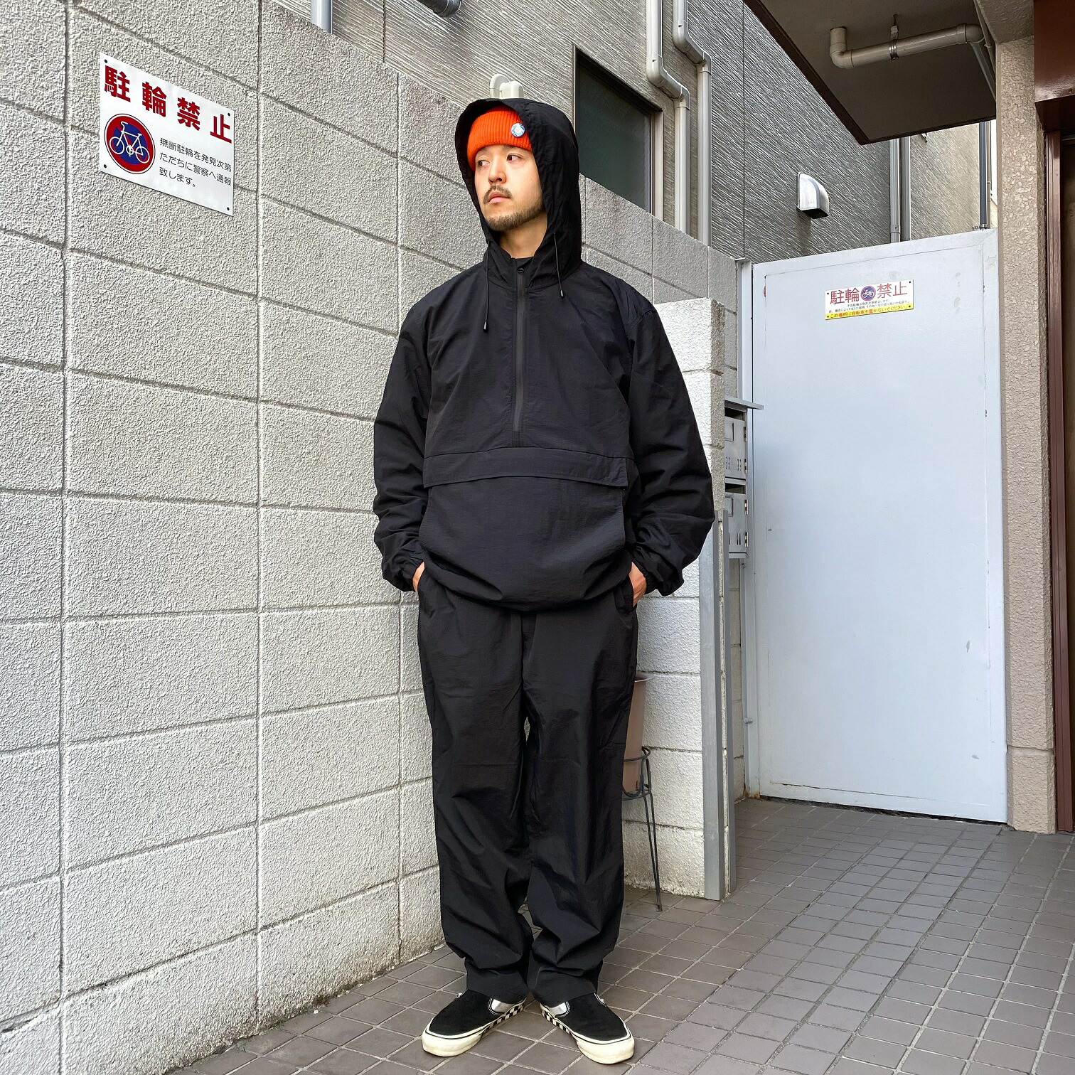 楽天市場】SEABEES Nylon Pants - Black Grey / シービーズ ナイロン
