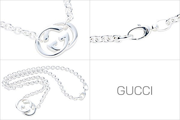 楽天市場】GUCCI グッチ ネックレス WG ダブルG GGロゴ スターリング