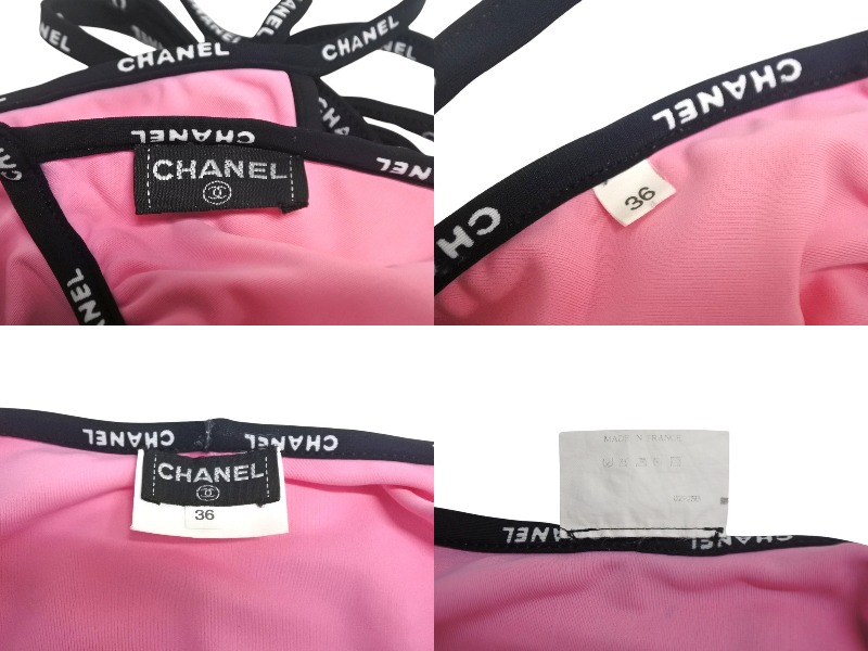 楽天市場】CHANEL シャネル スイムウェア 水着 ビキニ 36 ピンク