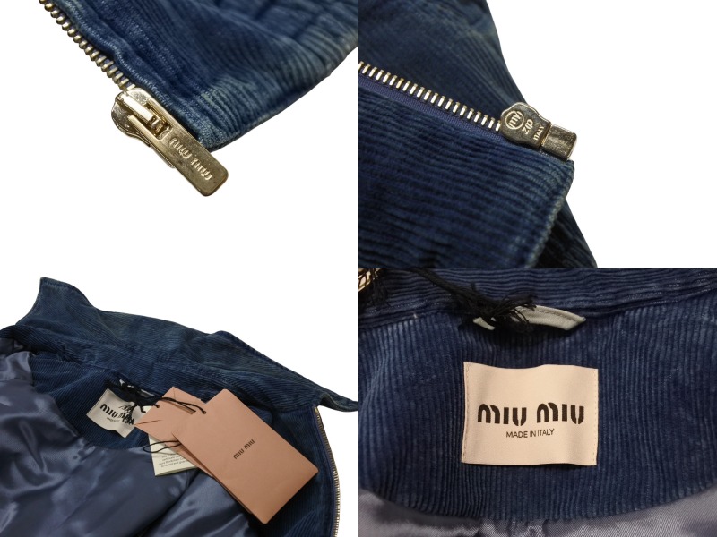楽天市場】新品未使用 MIUMIU ミュウミュウ ウォッシュドコーデュロイ