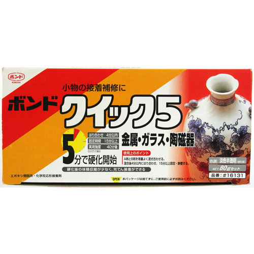 楽天市場】コニシ ボンド クイック5 80gセット #16131 : Webby