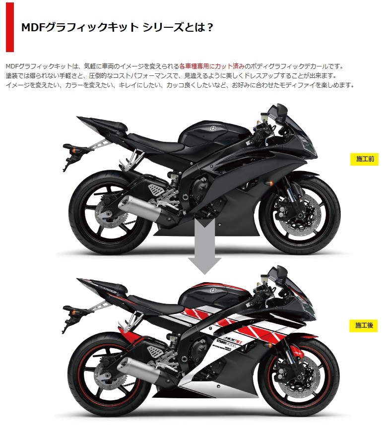 楽天市場】MDF エムディーエフ 車種別グラフィックデカールキット D