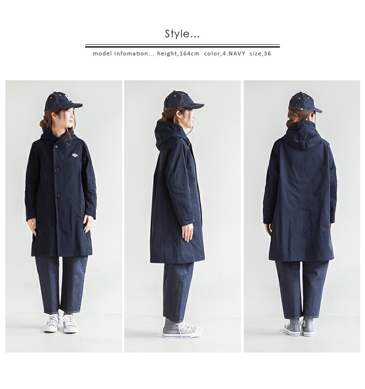 楽天市場】◇[JD-8849PDF] DANTON(ダントン) Double Cloth hood coat