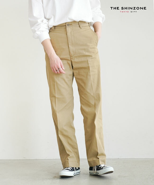 楽天市場】[23MMSPA07]THE SHINZONE(ザ シンゾーン)WASHED HIGH WAIST