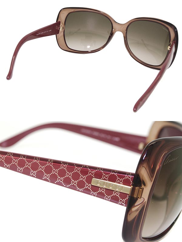 楽天市場】サングラス GUCCI グラデーションブラウン グッチ GUC-GG