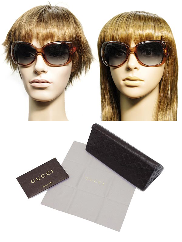 楽天市場】サングラス GUCCI グラデーションブラウン グッチ GUC-GG
