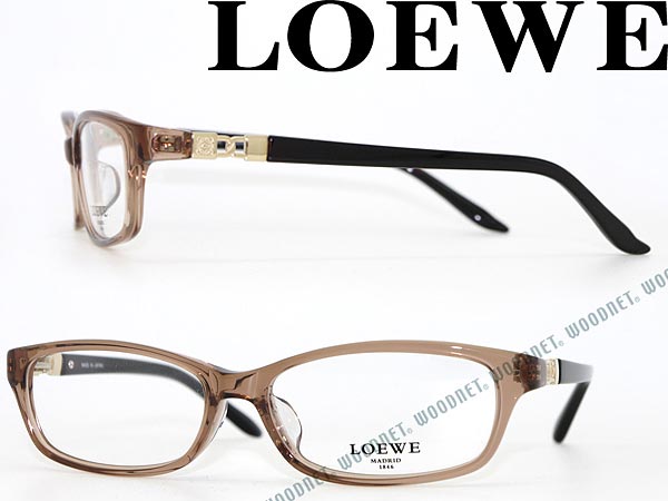 楽天市場】LOEWE メガネフレーム クリアライトブラウン ロエベ 眼鏡