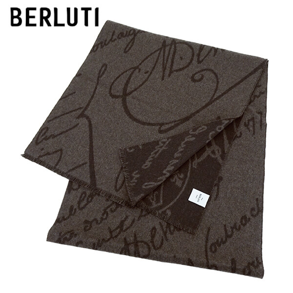 楽天市場】ベルルッティ BERLUTI メンズ マフラー WOOL SCRITTO SCARF