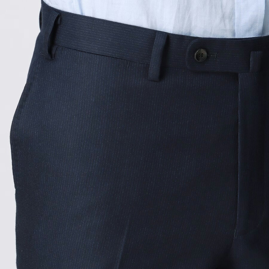 楽天市場】【洋服の青山】ツーパンツ ウール100% スーツ 秋冬 ネイビー