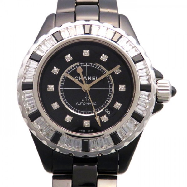 楽天市場】シャネル CHANEL J12 H2022 ブラック文字盤 アウトレット