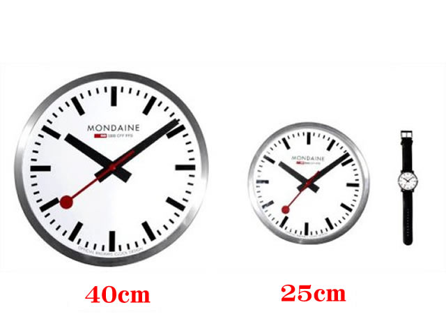 楽天市場】MONDAINE モンディーン 掛時計 ウォールクロック ブラック