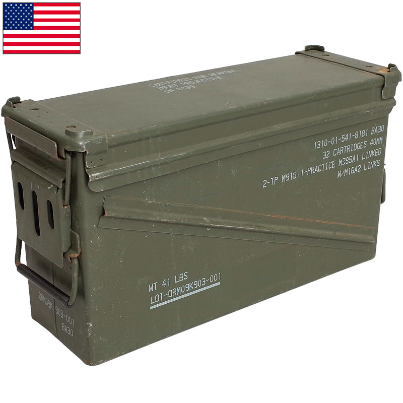 希少！　米軍放出品　ヴィンテージ　アンモボックス　スチール製　2個セット 楽天市場】米軍タイプ アンモボックス 50CAL BX107YN 弾薬箱 アーモ缶