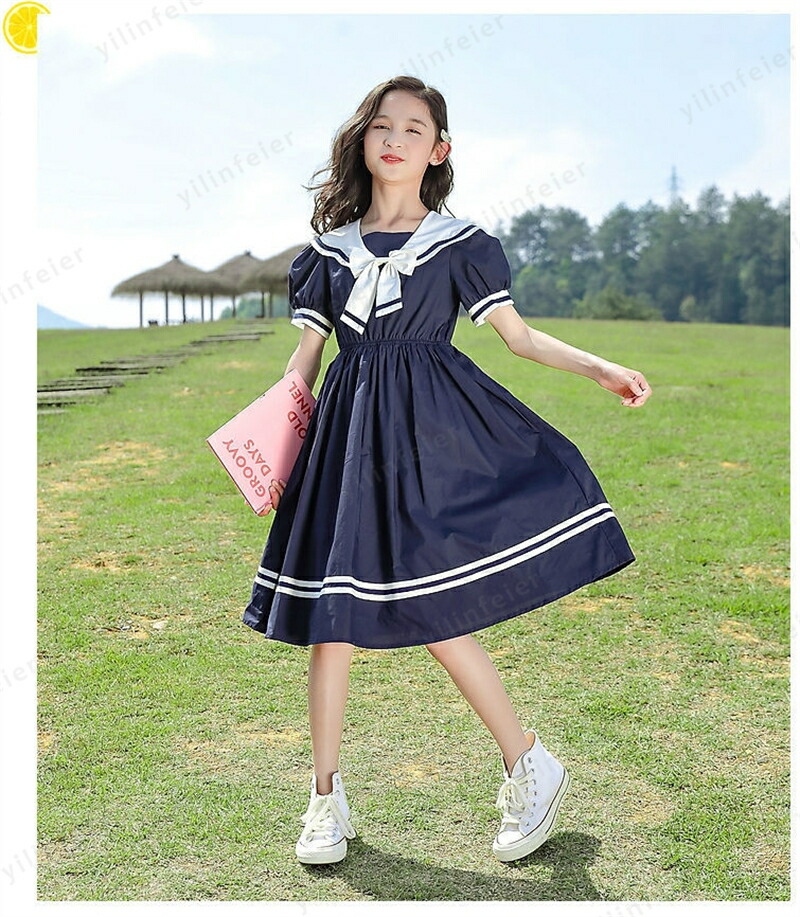楽天市場】セーラー ワンピース ワンピ 女の子 女児 ガールズ キッズ