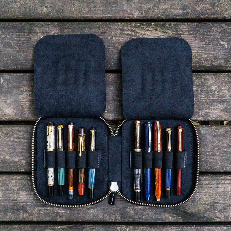 楽天市場】Galen Leather ガレンレザー Leather Zippered 10 Slots Pen