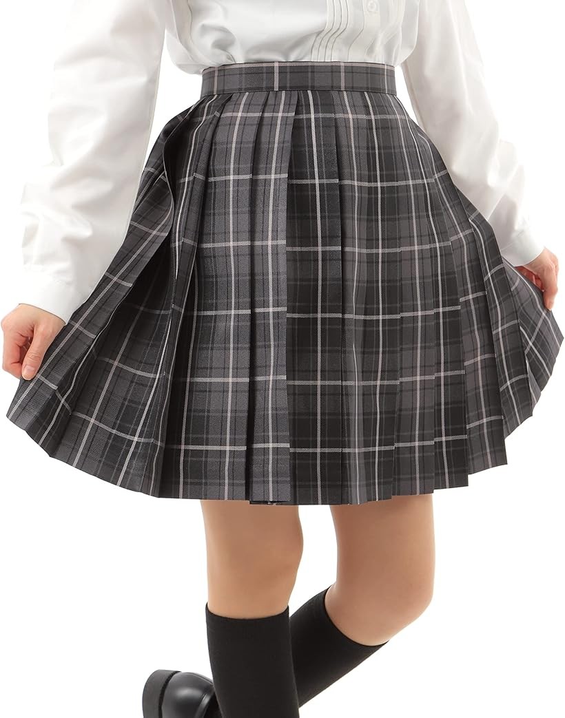 楽天市場】プリーツスカート チェック柄 丈48cm 膝上 スクールスカート