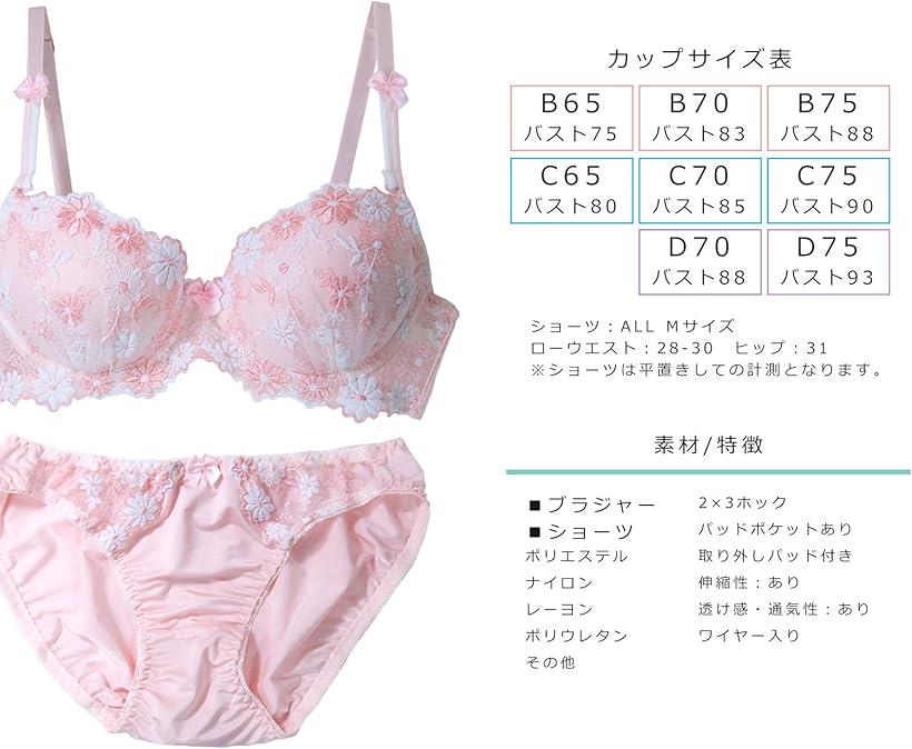 楽天市場】レディース ブラ ブラジャー ショーツ 下着 上 セット 女性