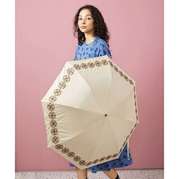 楽天市場】【晴雨兼用・UVカット】フラワー刺繍折り畳み傘／ホコモモラ