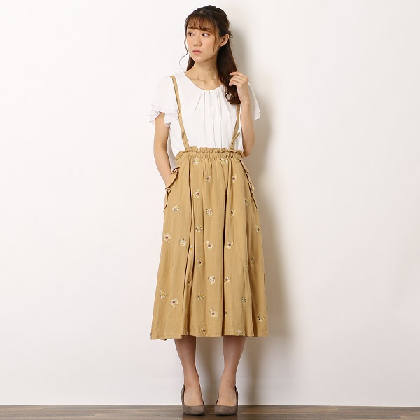 楽天市場】花束うさぎ刺繍ジャンスカ／フランシュリッペ（franche