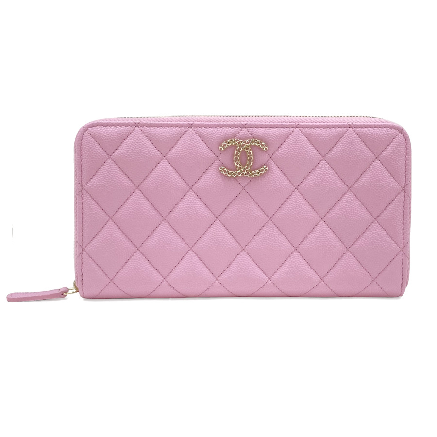 楽天市場】シャネル CHANEL 長財布 ロング ジップ ウォレット ココ