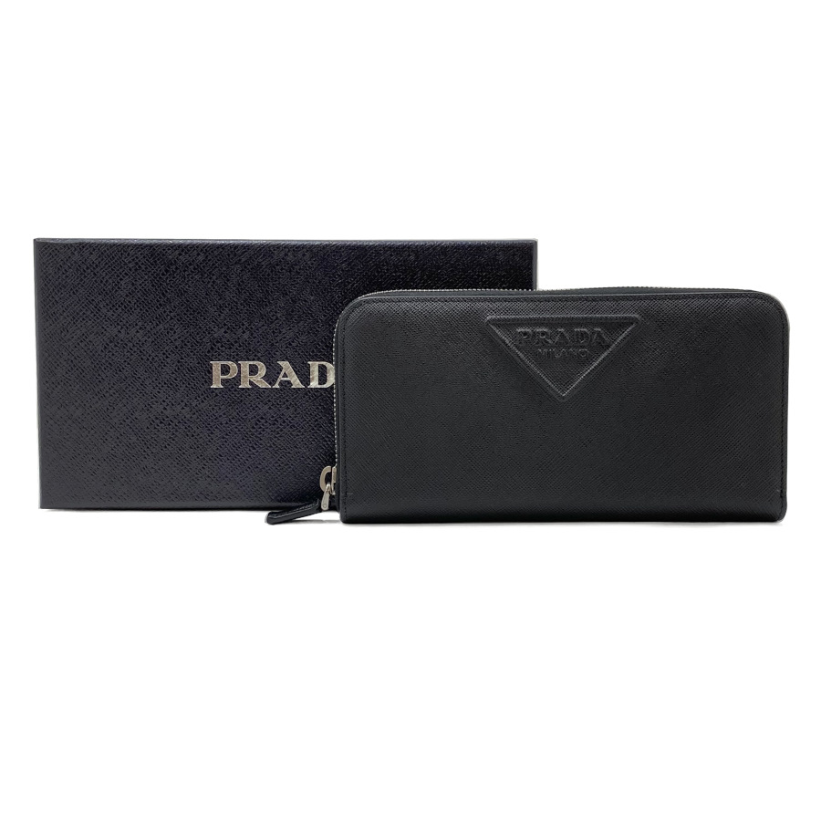 楽天市場】プラダ PRADA 長財布 サフィアーノ エンボスレザー ジップ