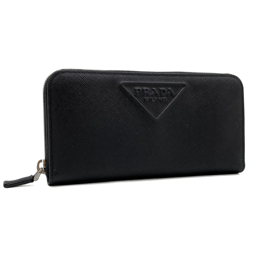 楽天市場】プラダ PRADA 長財布 サフィアーノ エンボスレザー ジップ