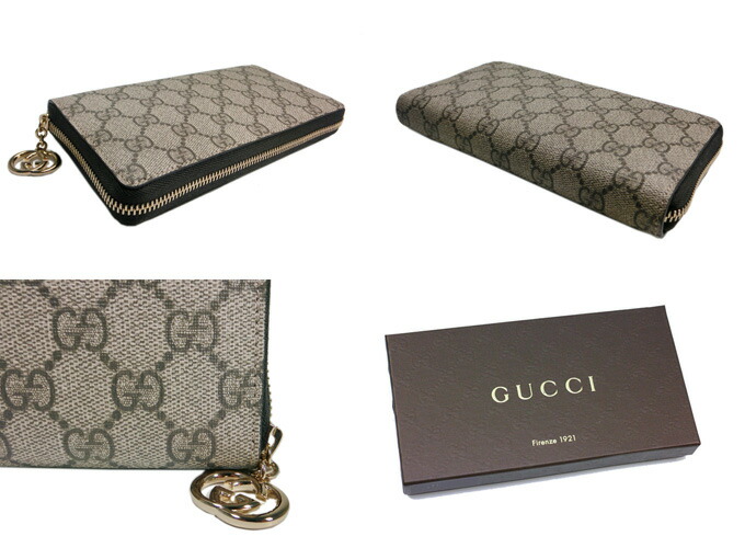 楽天市場】グッチ GUCCI 長財布 ラウンドファスナー GGキャンバス