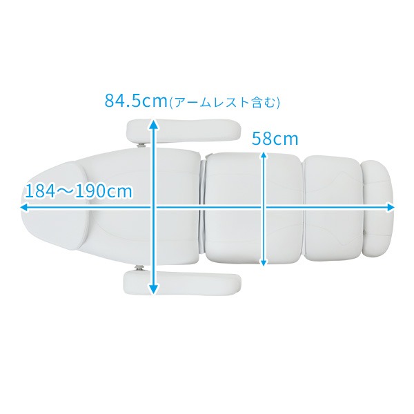 楽天市場】電動 フェイシャルベッド PIVOT 3モーター ホワイト 長さ185