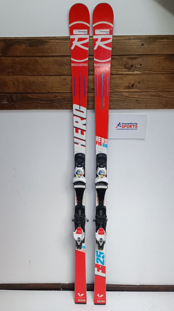 Rossignol Hero FIS GS Pro 182 cm Ski + Look 15 Bindings Winter Fun