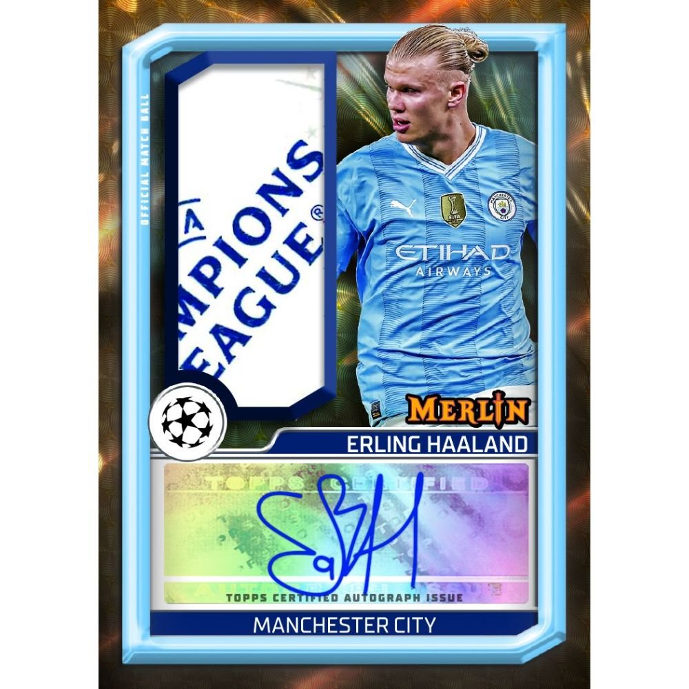 2023/24 Topps Chrome Merlin UEFA Club Competitions Soccer Hobby