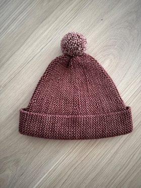 Misha & Puff Wool Chestnut garter pom hat 12/24 flex… | Noihsaf Bazaar