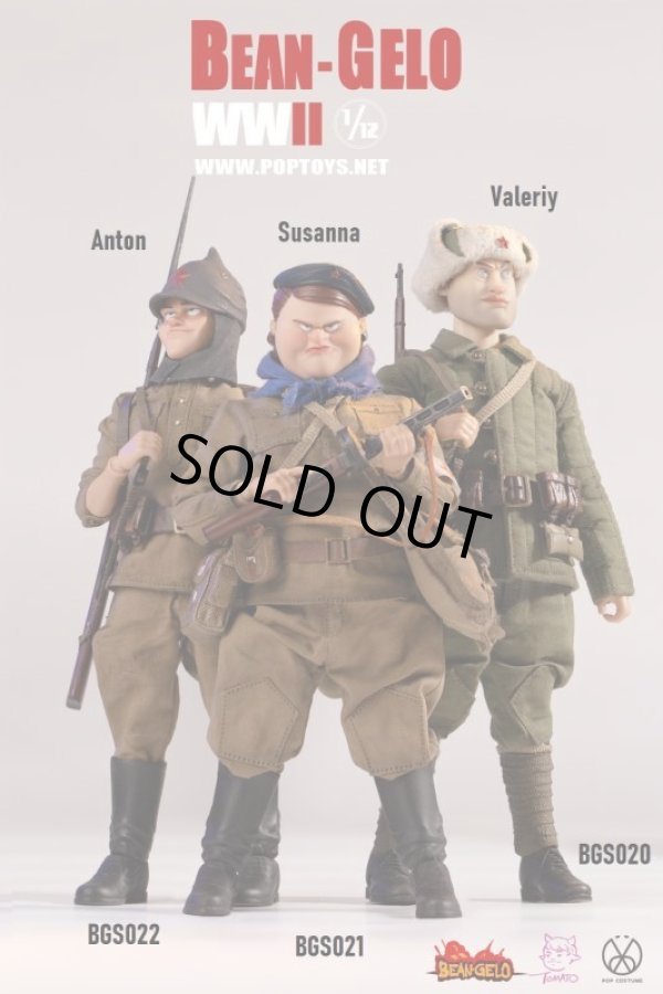 POPTOYS 1/12 Bean Gelo series WWII ソ連軍 兵士 ヴァレリー スザンナ