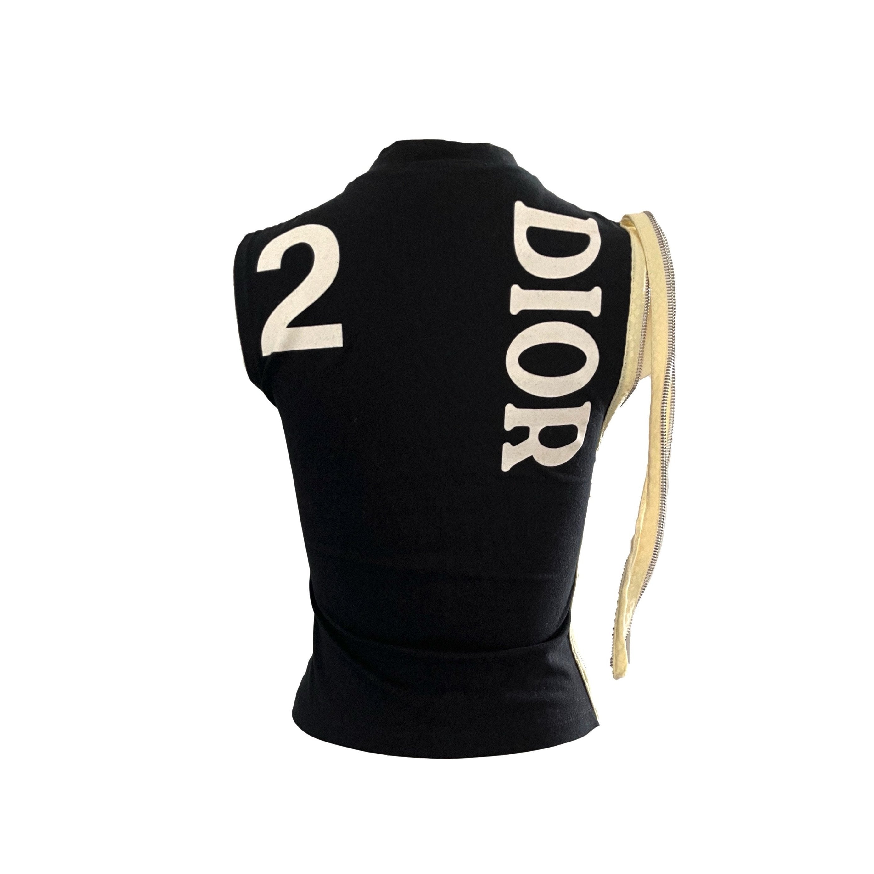 Treasures of NYC - Dior J'Adore Black Zippered Logo Tank Top
