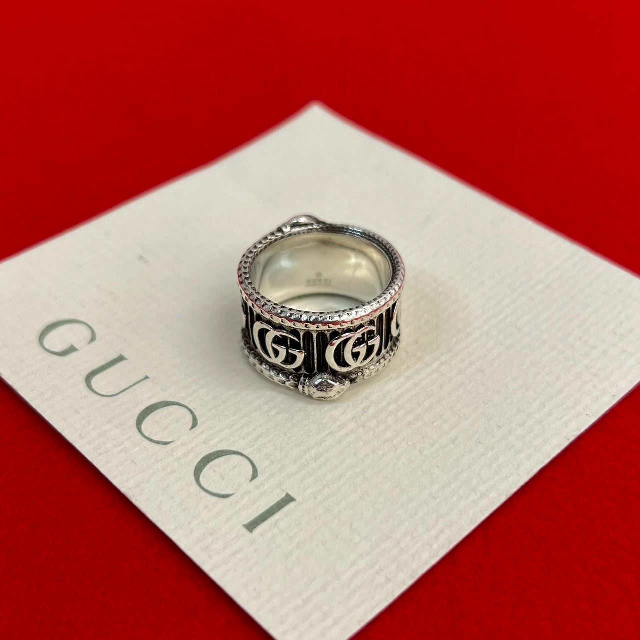 GUCCI グッチ インターロッキング ダブルG スネーク リング 指輪 – Trip