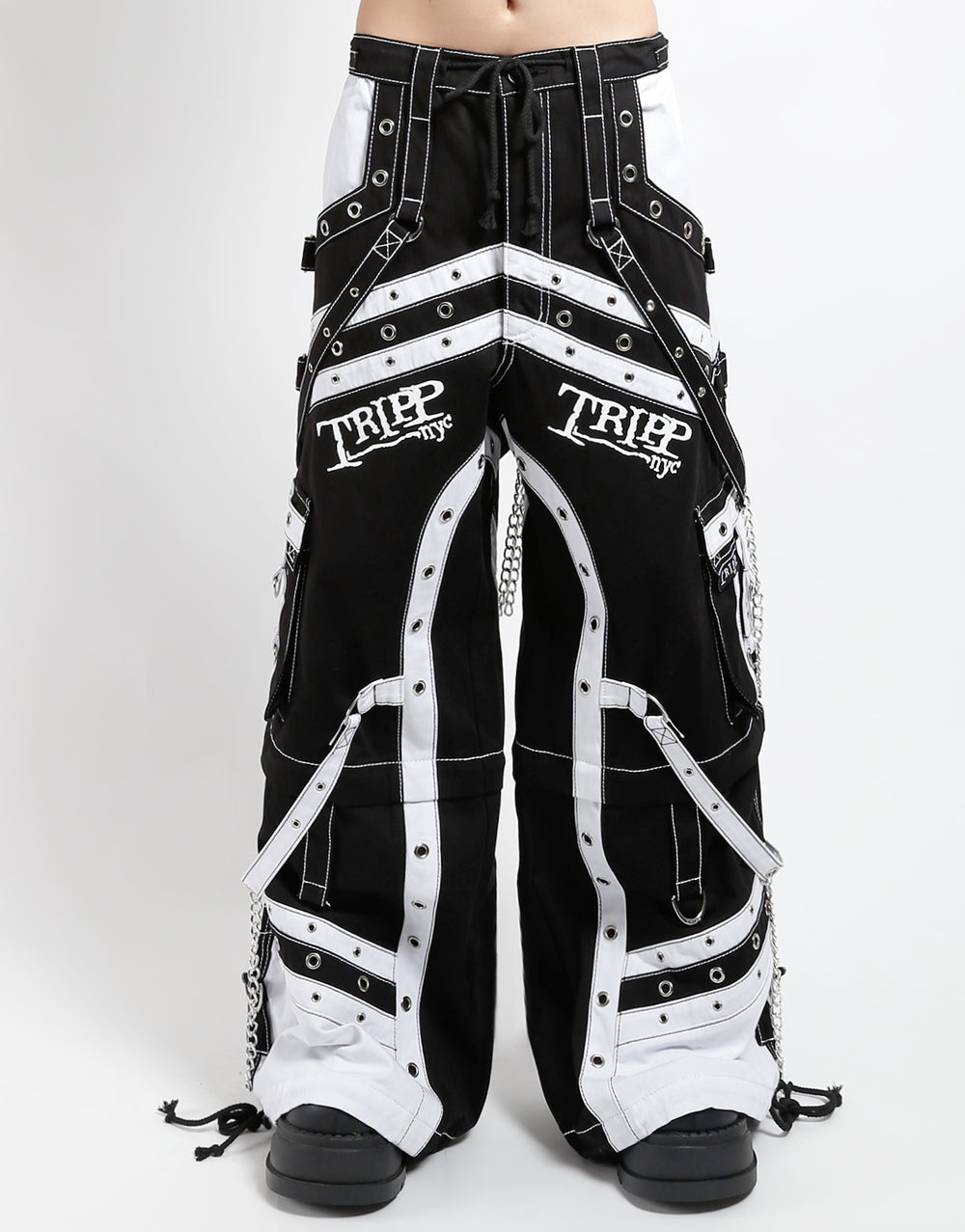 TRIPP NYC - OFF TRACK PANT BLACK/WHITE