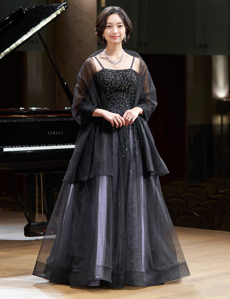 ブルーグレー ステージドレス・演奏会ドレスにお薦めロングドレス