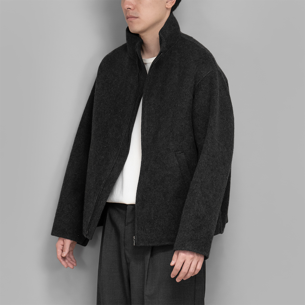 A.PRESSE / Cashmere Melton Short Zip Blouson | twelve