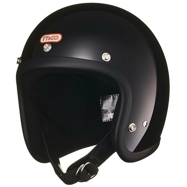 TT&CO. スーパーマグナム XXLサイズ ブラック スモールジェットヘルメット