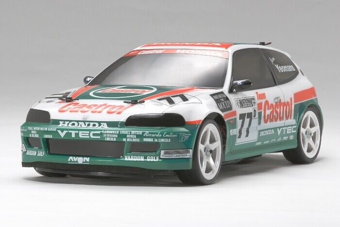 Tamiya 51421 Castrol Honda Civic VTi Body Parts Set, (FF01/FF03